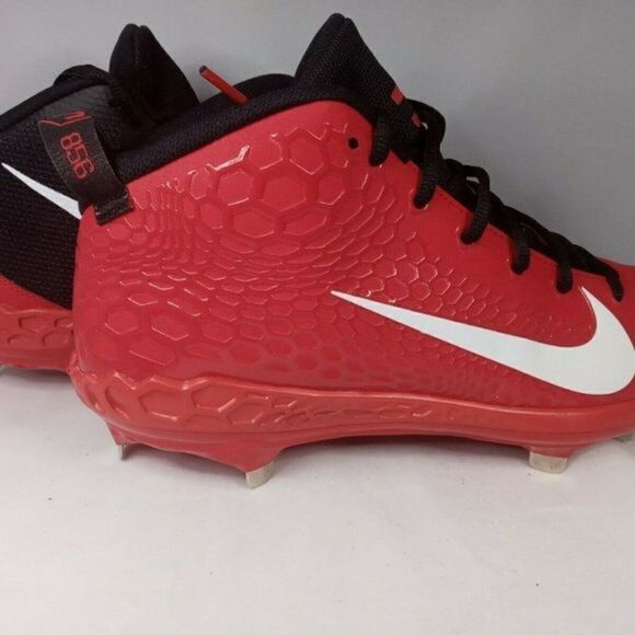 Nike Force Zoom Trout 5 Baseball Cleats Red Black Metal Men’s Size 12 AH3373-601 main image 9